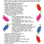 Christmas workshops at Dot to Dot