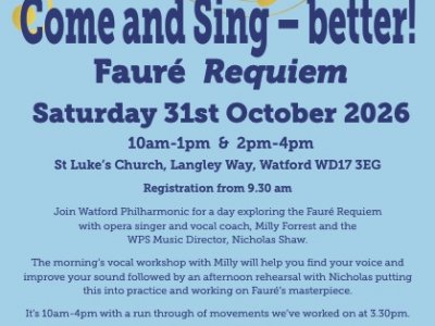 Come and Sing - Better. Faure Requiem and vocal technique