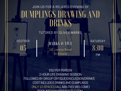 Dumplings, Drawing and Drinks