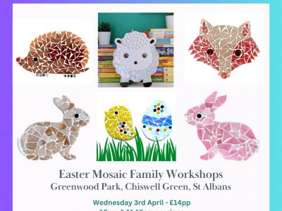 Easter Holidays Family Mosaic Workshops - 3rd Apr  £14pp