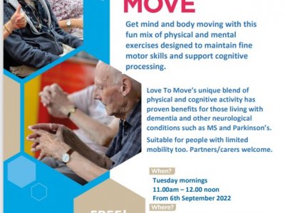 FREE Love To Move seated exercise class for body and mind