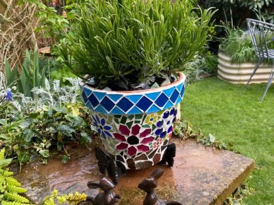 Garden Pot Mosaic Making - St Albans, Sat 25th Mar 10am-4pm