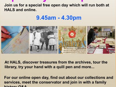Hertfordshire Archives & Local Studies Open Day (online event)