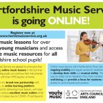 Hertfordshire Music Service offering online lessons