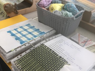Loom woven textiles - weaving patterns on a Rigid heddle loom