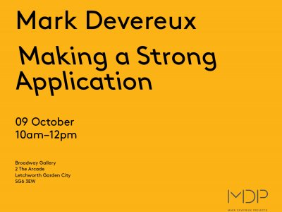 Making a Strong  Application with Mark Devereux