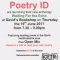Poetry ID Anthology Launch / <span itemprop="startDate" content="2017-06-15T00:00:00Z">Thu 15 Jun 2017</span>