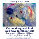 Saturday Morning Felting Workshop for Children