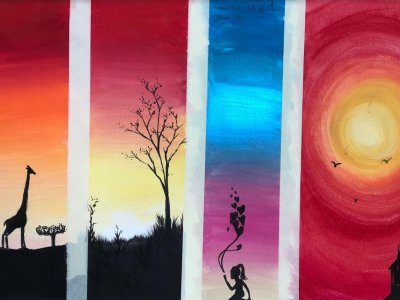 Silhouette Acrylic Painting Class with Deana Kim Page