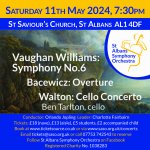 St Albans Symphony Orchestra (SASO) 11MAY24 concert
