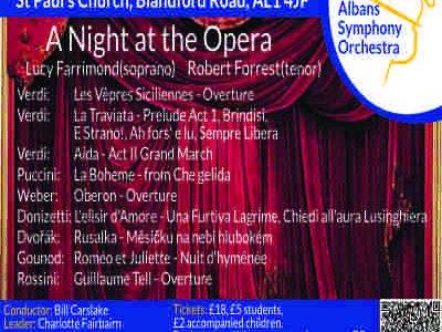 St Albans Symphony Orchestra  (SASO) 27JUN26 concert