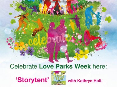 Storytent at the Aquadrome for Love Parks Week
