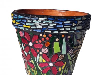 Terracotta Garden Pot Mosaic Design Workshop
