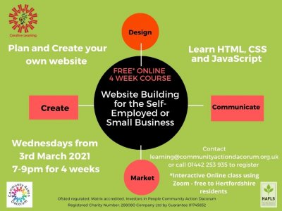 Website Building for the Self Employed or Small Business