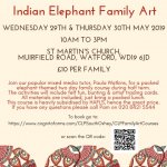 Whitsun Family Art - Indian Elephant Theme