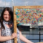 Artist Jo Atherton weaves with materials gathered on UK beaches