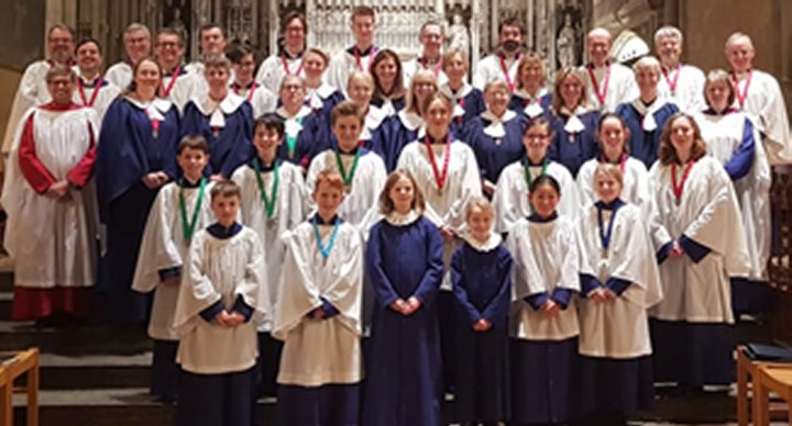 Choir at St Albans Cathedral January 2020