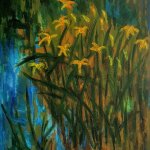 Daffodils by Pond