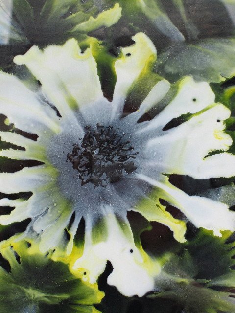 Encaustic flower