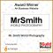 Best Art Website Award for Mr Smith World Photography / <span itemprop="startDate" content="2022-05-17T00:00:00Z">Tue 17 May 2022</span>