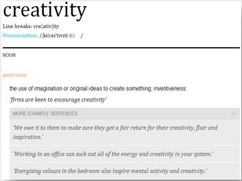 Blog post. Creativity : A very human condition