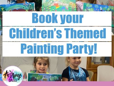 Children's Birthday Painting Parties Now Available.