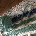 Recycled fabric door mat