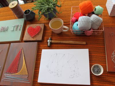 String Art Workshop at the Peppercorn