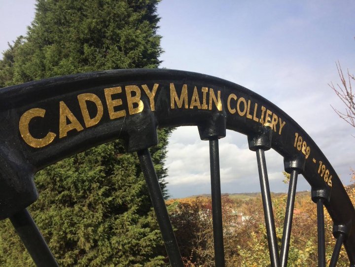 Cadeby Main Pit Wheel Memorial.