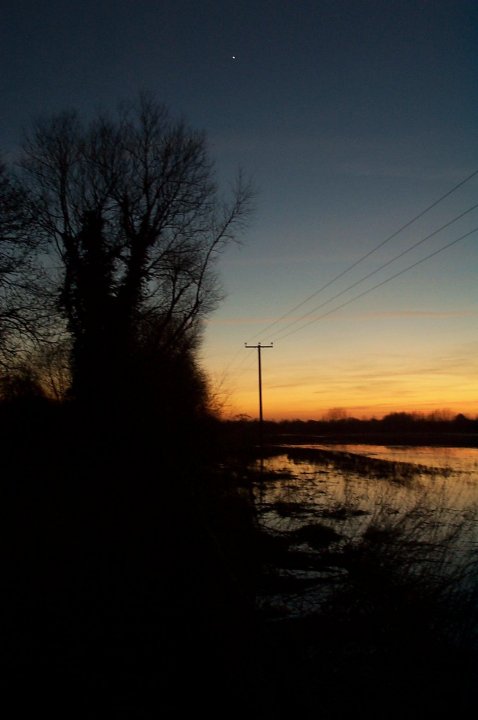 Flooded sunset