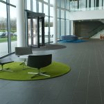 Hand Tufted Circular and Lozenge Shaped Reception Area Rugs
