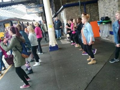Launch of Creative Kirklees at Huddersfield Train station