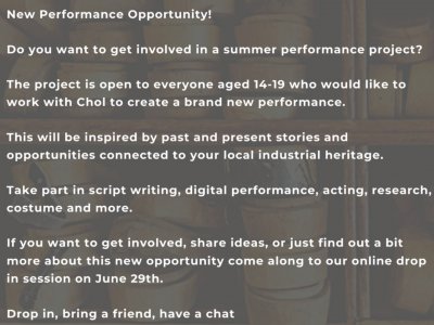 Performance Opportunity for Young People