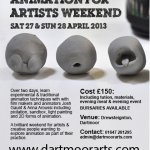 Animation for Artists weekend 27 & 28 April