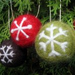 Crafted: Festive Felted Baubles