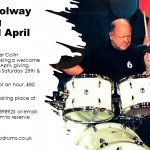 Drum Tuition with Colin Woolway, Totnes, April 2020