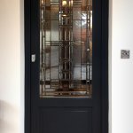 Bevelled glass American style door