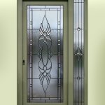 Bevelled glass bevel door