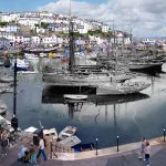 Brixham harbour 1924 and 2008