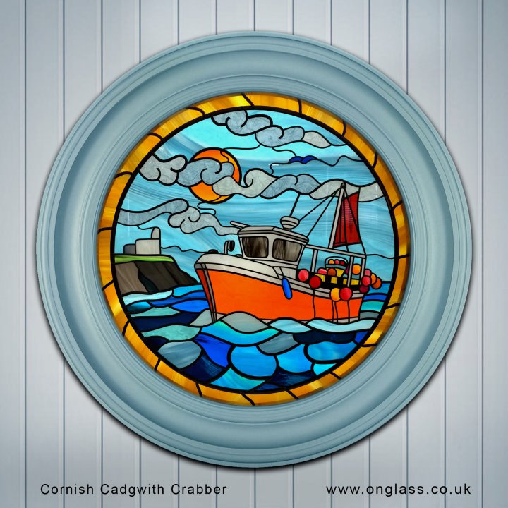 Cornish Cadgwith Crabber port hole round window