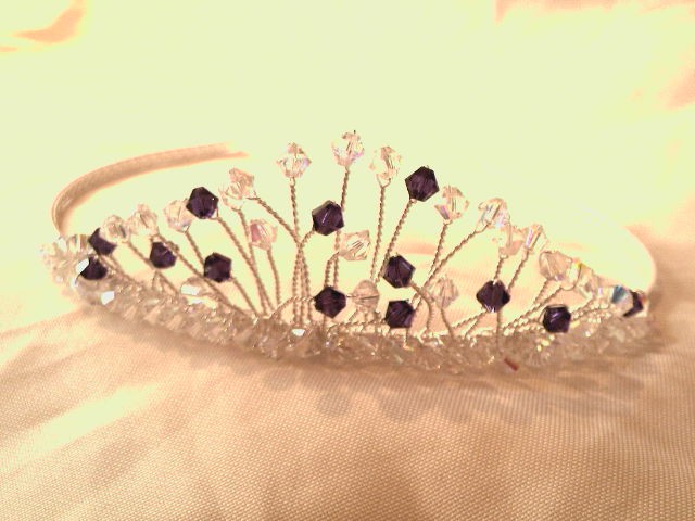 Destiny purple velevt and crystal