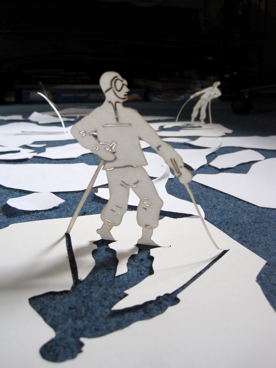 Helen Snell, Ice Exporer 1, paper sculpture