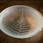 Ice Silver Fern Glass Dish