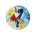 Kandinsky Inspired Drumhead Painting