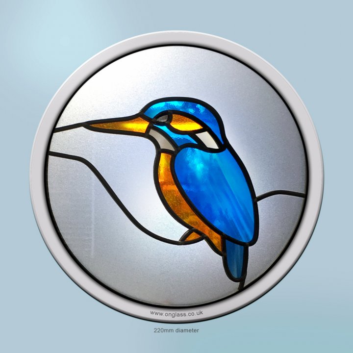 Kingfisher round window