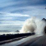 meadfoot beach, storm