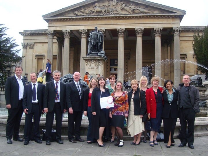 Outside Bristol Assembly when we were The Bishop's Place Singers