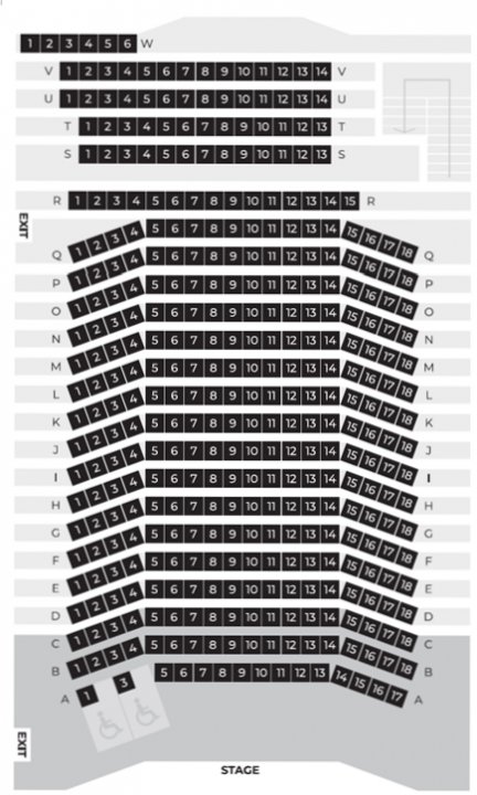 Palace Theatre seating plan