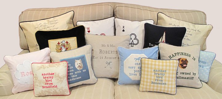 Personalised Cushions,Bespoke Cushions,Tailor Made Cushions,UK