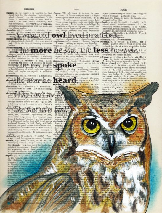 Rhyme : a wise old owl...